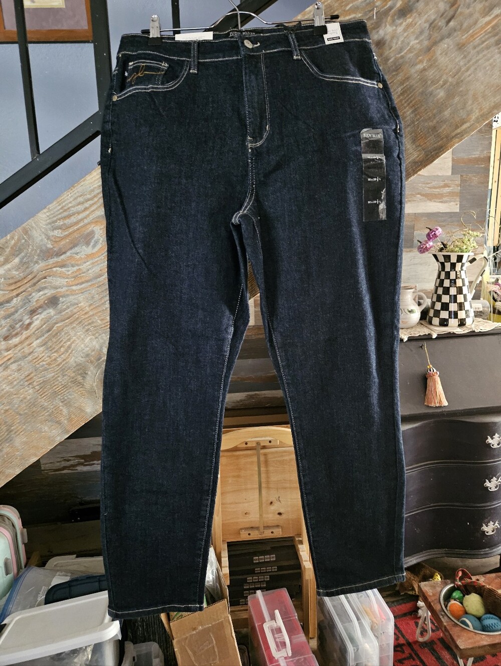 Judy Blue Dark Indigo Straight Jeans